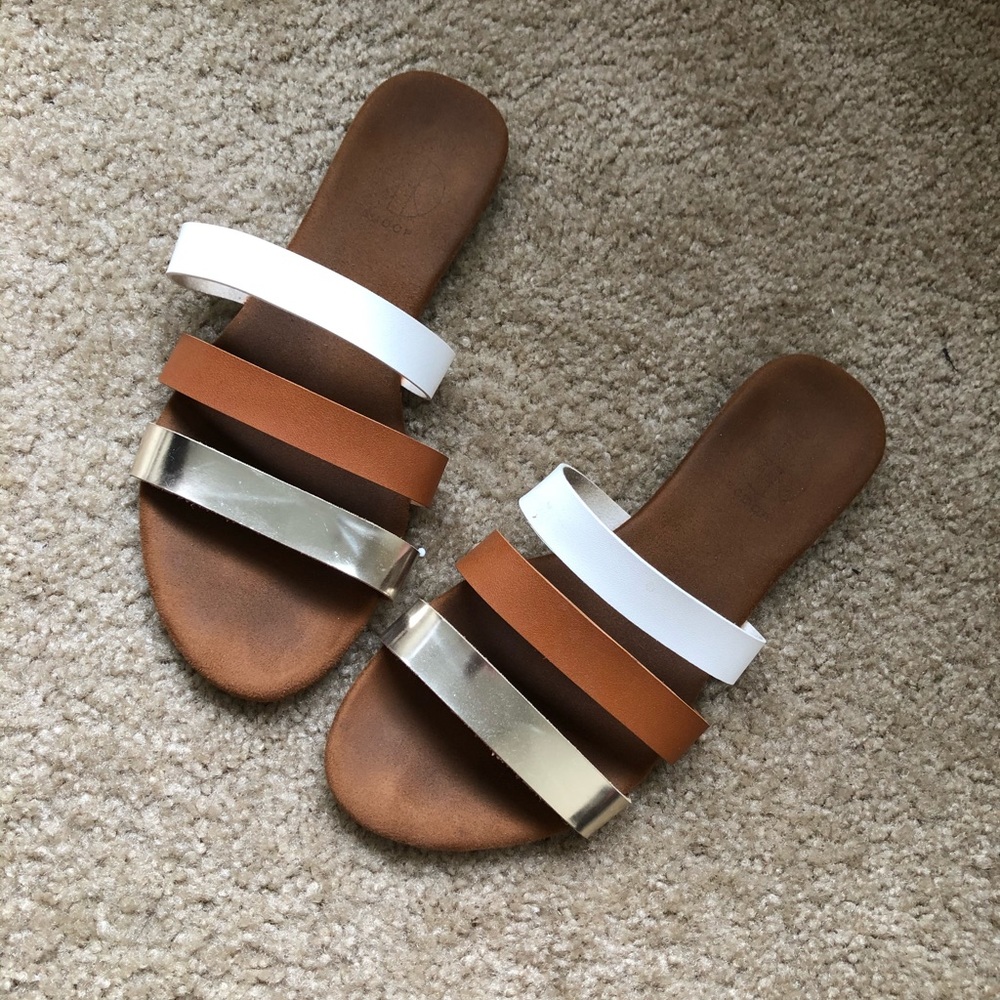 Multicolor Strappy Sandals
